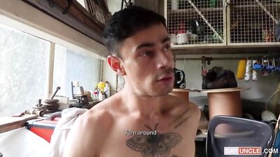 Is This Part of the Job, Dylan Takes Cock on the Clock - Luca Libra & Dylan Sins - gay porn video