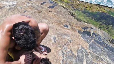 Fuck in the beach - gay porn video