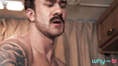 Peeping On The Trailer Park Bisexuals - Evan Jordie, Adam Banks & Bianca Beauchamp - gay porn video
