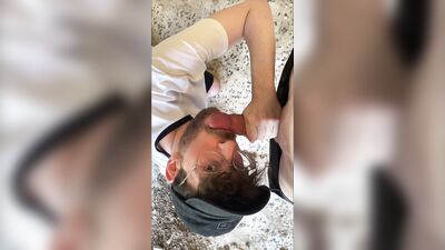 Zalthy & Alejandro Fag - Blowjob in cruising swallows milk