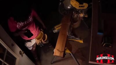 Expert Sucker & Well-Mounted Worker - Intense Hangar Pipe