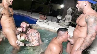 OnlyFans - Jake Daniel - Foursome with Scott Holiday Jason Vario Sancho