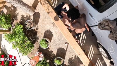 Intense Sodomy on the Terrace - Beau Black  Young Athletic - gay porn