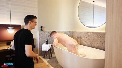Behind the scenes with our soapy mate Patrick - gay porn