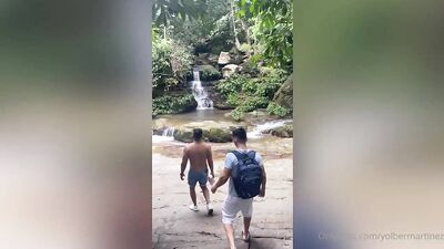 Yolber Martinez fucks Brad2307 by the waterfall - fan club