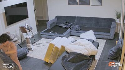 Straight Men Fuck - The Naked Couch Chronicles Myke Jones and Logan Luhsts Bold Performance Art - gay porn