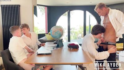 A Very Hot Back-To-School - Craig Kennedy, Jean Dillier, Mika Ayden, Tom Barber