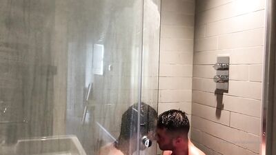 Mark London Showering with Michael Lucas