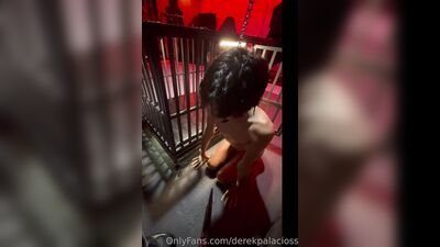 derekpalacioss - 2023-08-05 - my master made me patiently wait for him in my cage and to s
