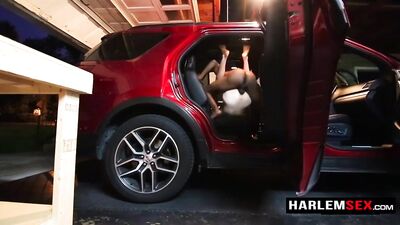 Harlemsex - Bareback fucking in the car - gay porn