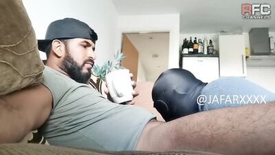 Fans - Foot and dick worship by this fit gimp fag on his knees