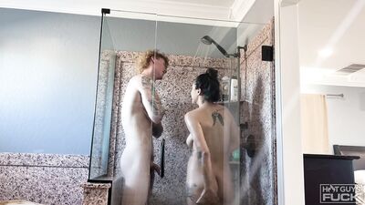 HotGuysFuck - Mackenzie Ford  Rax Sloan - Mackenzie Ford and Rax Sloan Engage in a Doggystyle Cum-Tasting