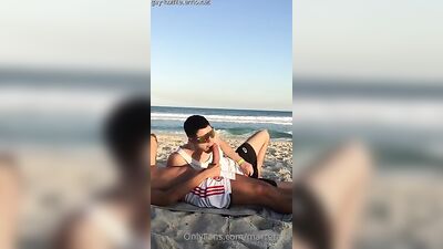 Fans - 2 brazilian have sex on public beach Exhibicionist Beach