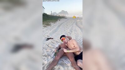 Fans - 2 brazilian have sex on public beach Exhibicionist Beach