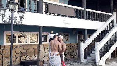 OnlyFans - Peralta flipfucks with jock by pool - gay porn video