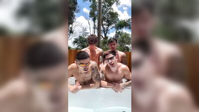 OnlyFans - BrunoZL Gabriel Coimbra Ryan Silveira Pedro Rocha - Brazilian Xmas - gay porn video