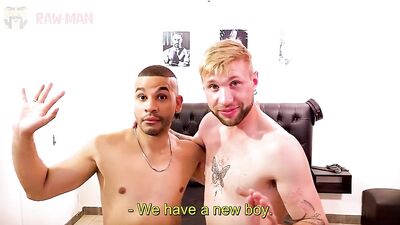 Black stud teaches passive blond how to enjoy