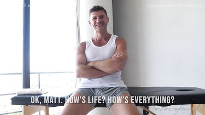 Worldstudz - Giving a full-body massage with happy ending to daddy Matt