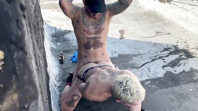 Rooftop Bang! - gay porn