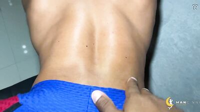Big Bear Having Fun With A Latin Hunk - gay porn