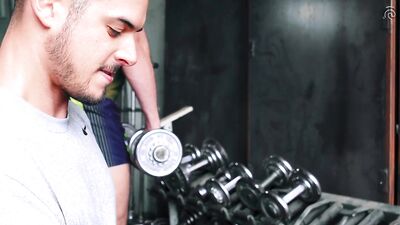 Training a Hunks Hole at the Gym