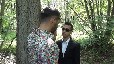 Thiago Monte fucks agent Pan like a slut in the woods