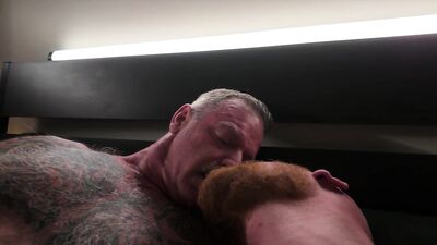 Hairy muscle daddy breeds my fuzzy ginger hole