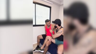 Hot Friend with Big Dick Bareback Fucking and Facial Cumshot