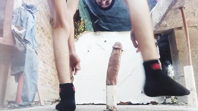 Wolf72 - Sticking huge dildo in to stretch my anus