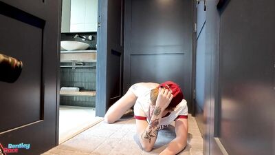Directing Jack through his stripping photoshoot