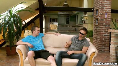 BarebackAttack - Caleb Moreton Martin Love - Five Guy Rub Down
