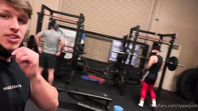 Josh and Zach and fan Asslicker in Gym