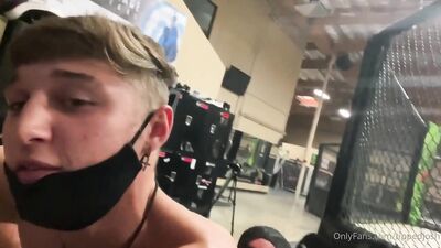 Josh and Zach and fan Asslicker in Gym