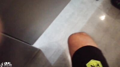 public bathroom where I suck him and he fucks me