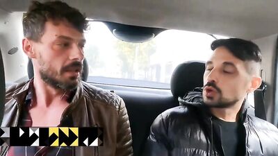 My friend from Europe visits me and we warm up in the car