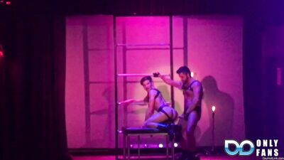 Dominic Pacifico - 44 - Casey gets fucked on all four on stage @thecaseyeverett @dominicpacifico