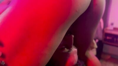 Latino Alpha Greu Wrecks White Boy Shane Thomas Under Neon Light