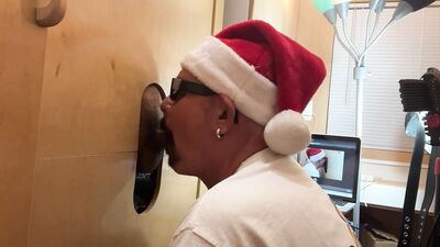 Gloryhole Hookups - Latino Gets His Dick Sucked - gay porn