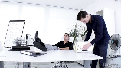 BiEmpire - Anya Akulova Nick Larsen & Alessandro Katz - Time To Work - gay porn