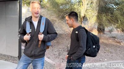JustForFans - Noah White & Milo Miles - Milo Miles After School Flip-Fuck - gay porn