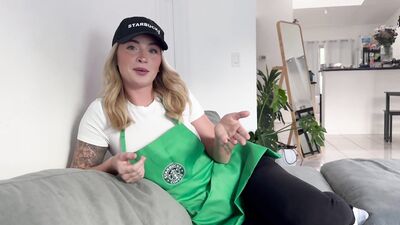Barista girl cheats on boyfriend while he s at work I bet you would fuck me better anyway