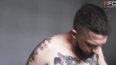 TheBeardX and BeastBoyArg and NakedYogaMan and TattoedGuyXL - gay porn video