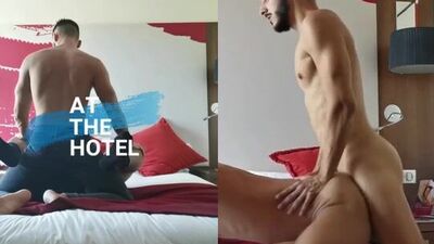 StallionFabio fucks his Fans at the Hotel - gay porn