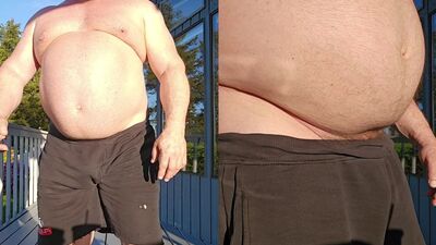 Island Bull Rodney - Backyard Belly Lifts - gay porn