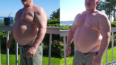 Island Bull Rodney - Pec Bouncing & Flexing - gay porn